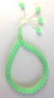 Chapelet "Sebha" a 33 perles de couleur vert fluorescent (s'allume la nuit)