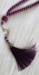 Chapelet "Sabha" de luxe a 99 perles - Couleur violet